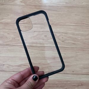 Black Rim Clear iPhone 13 Pela Case